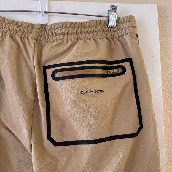Outerknown Apex Series Mens Pant Joggers Biege Pockets Elastic Waist Size Large - Picture 4 of 7